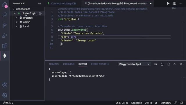 05 insert no MongoDB смотреть онлайн