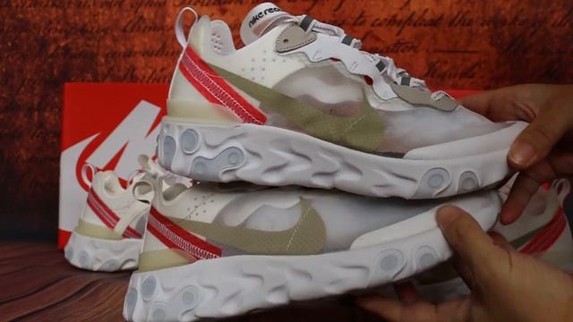 Comparision for replica and retail UNDERCOVER X NIKE REACT ELEMENT 87 White смотреть онлайн