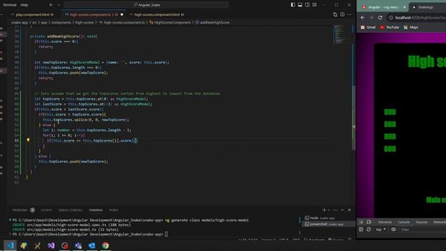 ASMR programming - Angular snake app 04 - no talking смотреть онлайн