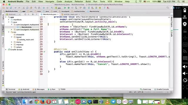 Android Tutorial for Beginners - Multiple Activities смотреть онлайн
