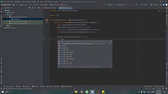How to develop an android app to make a phone call in Android Studio with Kotlin смотреть онлайн