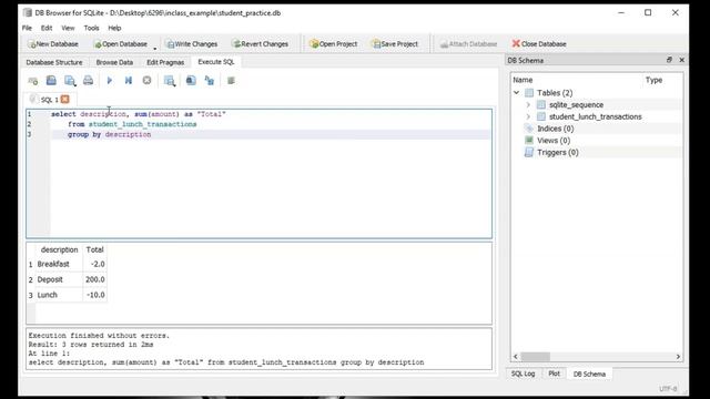 Database SQL Basics SQLite DB Browser смотреть онлайн