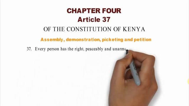 CHAPTER 4: Article 37 Of The Constitution Of Kenya - Assembly, Demonstration, Picketing and Petitio смотреть онлайн