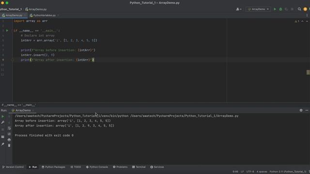 Python Tutorial - 4 : How to declare Array in Python | Arrays in Python | Python Array | смотреть онлайн