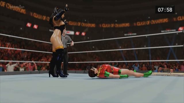 (REMATCH) SUPERWOMAN VS ROBIN ( iron man match) смотреть онлайн