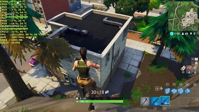 Fortnite 4K UltraHD Gtx 1070 Ti Frame Performance Epic Settings!! 8700K смотреть онлайн