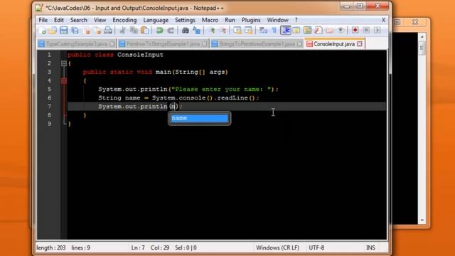 Java - Getting Input from the Console смотреть онлайн