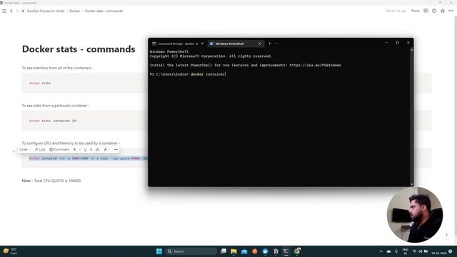 Use of Docker stats command смотреть онлайн