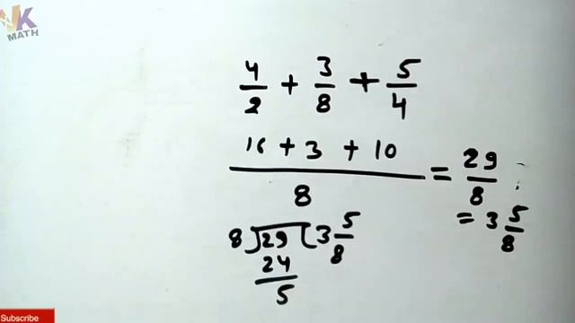Fraction Addition And subtraction|Fraction Math In Hindi|by vk math. смотреть онлайн
