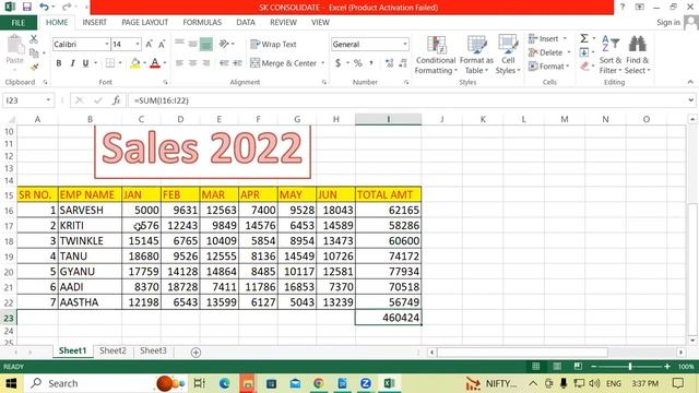 About Consolidate Function in MS Excel | GIT Education смотреть онлайн