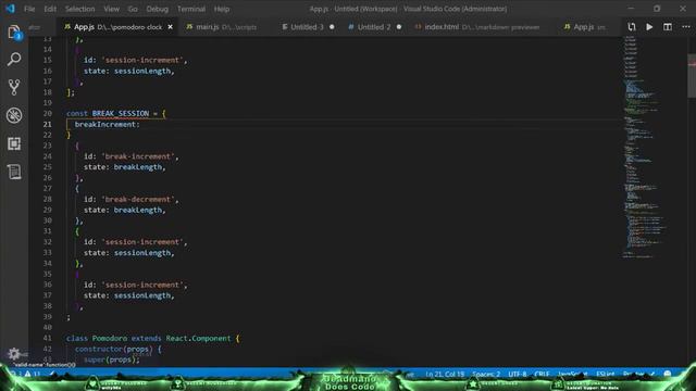 #100DaysOfCode Day 80/100 - Building A Pomodoro Clock #2