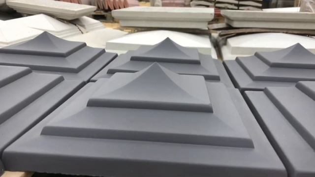 Колпаки и крышки на столбы для забора. Бетонные изделия от производителя. смотреть онлайн