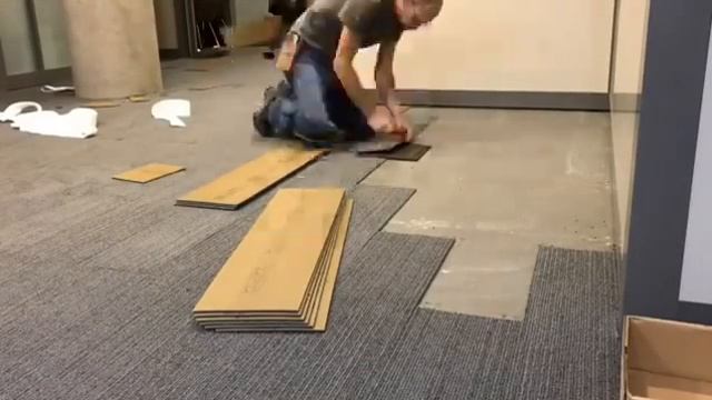Укладка ковровой плитки смотреть онлайн
