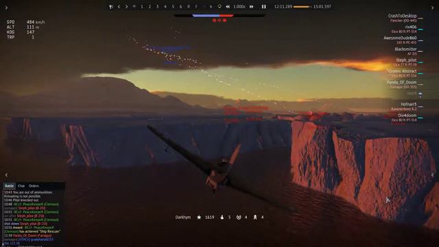 SB2C-4 Torpedo Ambush in North Port (War Thunder) смотреть онлайн