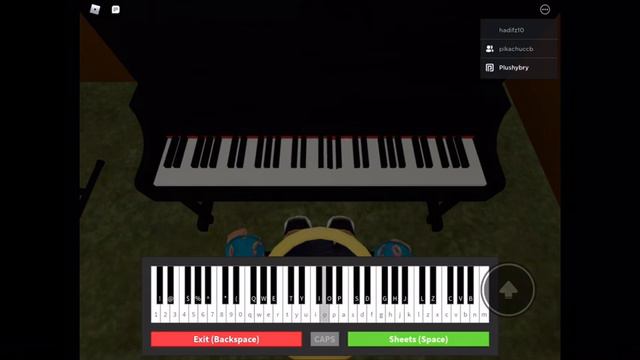 Me playing piano in roblox! смотреть онлайн