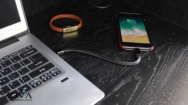 Leather Iphone Charging Bracelet by Zova Technology смотреть онлайн