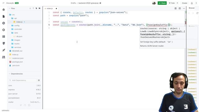Backend #02 - Configurando o JSON-Server смотреть онлайн
