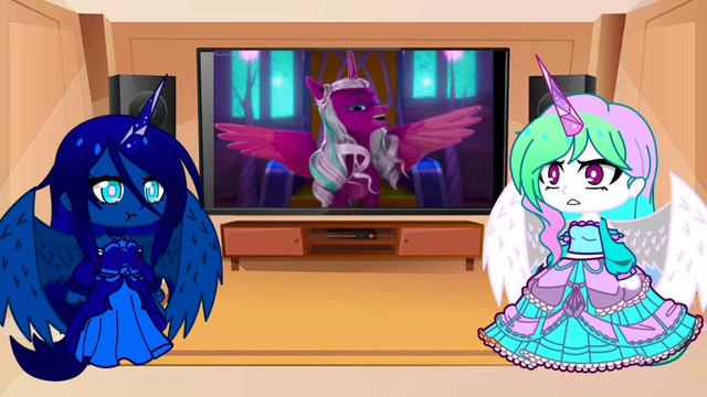 MLP Princess Celestia & Luna React To Queen Opaline | Gacha Club смотреть онлайн