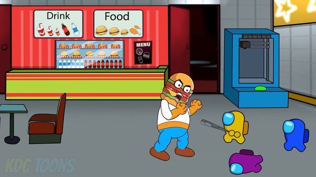 Among Us Animation vs. Roblox Escape Fast Food Obby l 어몽어스 좀비 애니메이션 смотреть онлайн