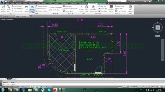 AutoCAD Básico - 139 - Ajustando a largura do texto para um espaço (TEXTFIT Express Tools) смотреть онлайн