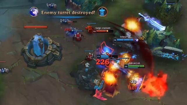 SNOWBALL FIGHT! New Cosmic Queen Ashe Skin on Nexus Blitz! WoW in League?! - Ash_on_LoL смотреть онлайн