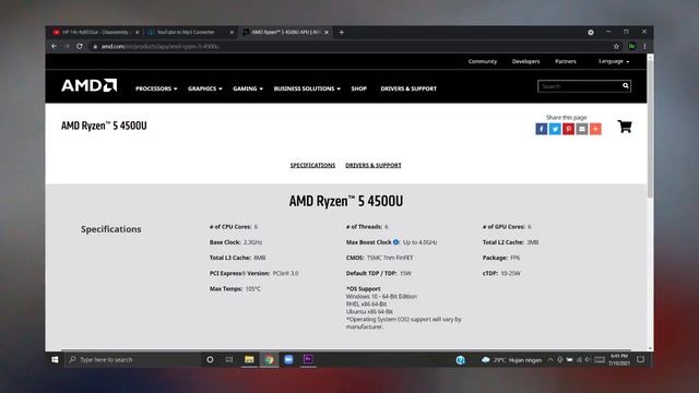 HP 14s FQ0011AU Ryzen 5 4500U In Depth Review Indonesia | OVERSPEC! смотреть онлайн