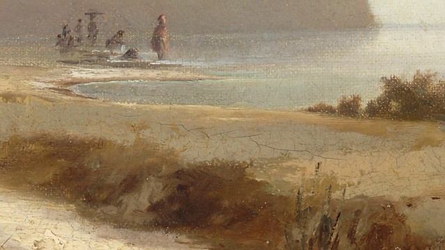 Camille Pissarro, Two Women Chatting By The Sea, Saint Thomas, 1856