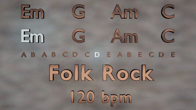 Backing Track in E Minor - Em G Am C - Folk Rock - 120 bpm смотреть онлайн