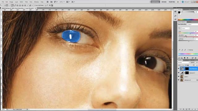 Change Your Eye Color Using Photoshop - Tutorial смотреть онлайн