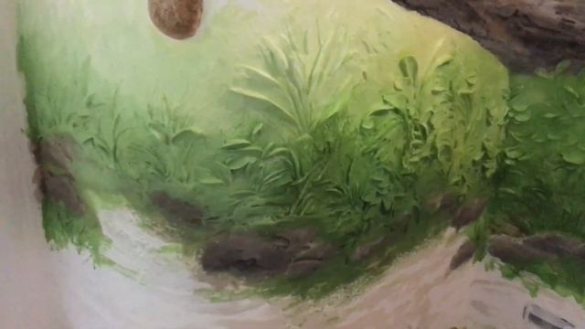 Роспись барельефа Зелень Часть 2 | художник Наталья Боброва смотреть онлайн