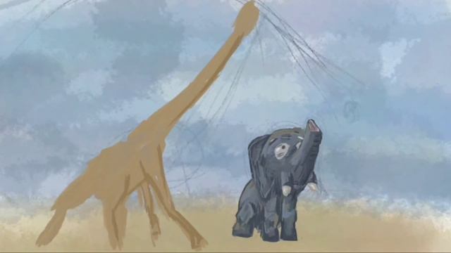 Как нарисовать Милого Жирафа и Слона рисуем вместе рисунки для срисовки прикольное видео смотреть онлайн