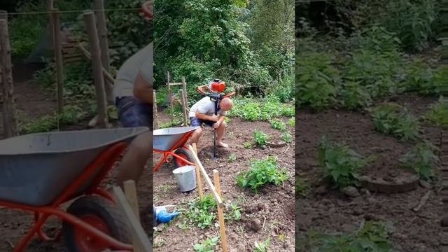 Заливаю столбы под бытовку смотреть онлайн