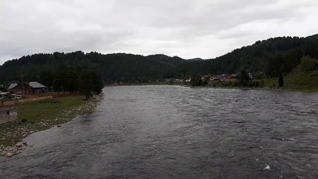 Река Бия. Село Кебезень. Мост. Север Телецкого озера смотреть онлайн