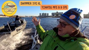 Swimmer 370 XL и Tohatsu MFS 9.9 EPS заряжен на дальние путешествия)