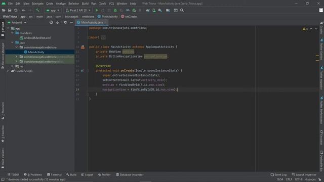 ANDROID STUDIO - BOTTOM NAVIGATION DI WEBVIEW смотреть онлайн