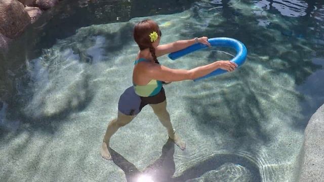 Relaxing Aqua Cool Down Stretches - Yoga in the Pool- Flexibility & ROM - AquaFIIT Coach Stacy смотреть онлайн