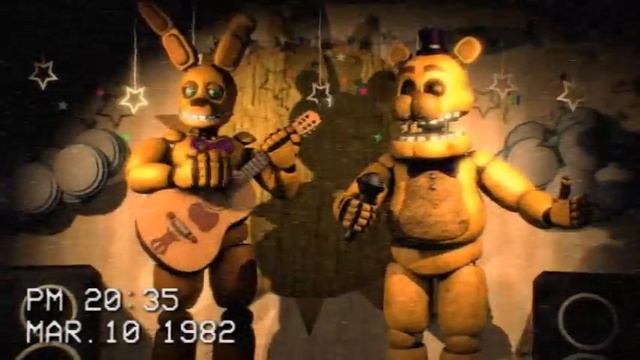 [FNAF] Fredbear's Family Diner Show Tape 1982 - Spring Bonnie Performs (Five Nights At Freddy's)