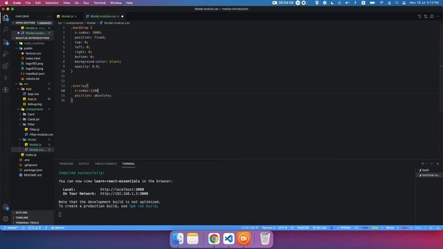 React Hooks - Modal Pop up with Fragments - Part 1 [ReactJS arabic] [شرح الرياكت] смотреть онлайн