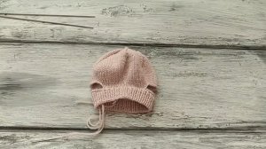 Вязание спицами - Шапочка-берет для Зайки в стиле Тильда.