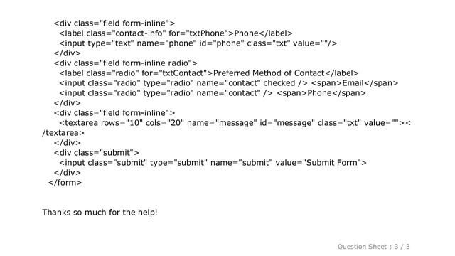 HTML : Radio Buttons with PHP Form Handling смотреть онлайн