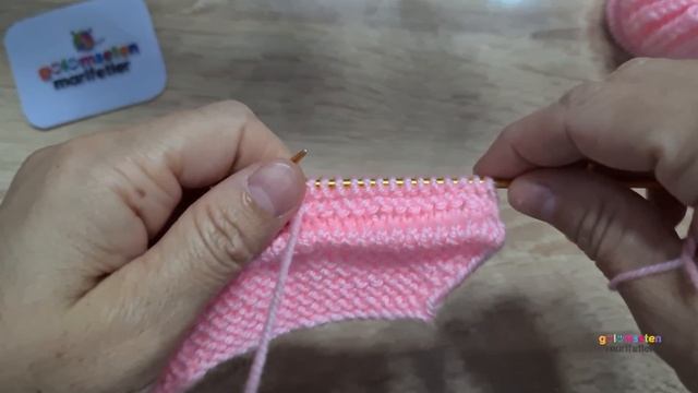 Yeni Pamuk Şekeri Gibi Bebek Patik!!! İki şiş Ile örgü Bebek Patik / Bebek Patik Modelleri Yapılışı