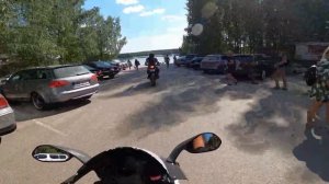 Покатушки и первое падение на Aprilia RS 125 cc ЗАКЛИНИЛ ГАЗ!!!