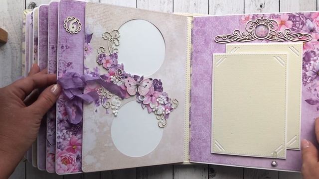 Фотоальбом для девочки из бумаги Lemoncraft Violet Silence