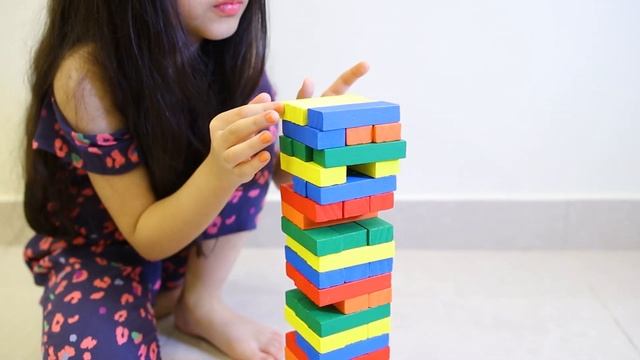Jumbling Tower!!! How To Play Rainbow ? Jumbling Tower Game | Fun Game For Kids смотреть онлайн