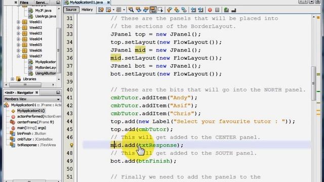 Java GUI - A Small Application смотреть онлайн