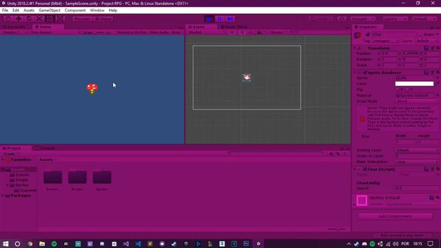 Como Criar um RPG(Tipo Undertale) na Unity #1 - Controles do Player смотреть онлайн
