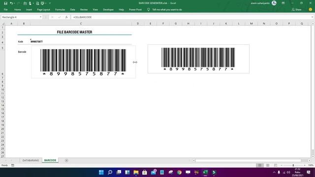 MEMBUAT GENERATOR BARCODE BARANG DENGAN USERFORM VBA EXCEL смотреть онлайн