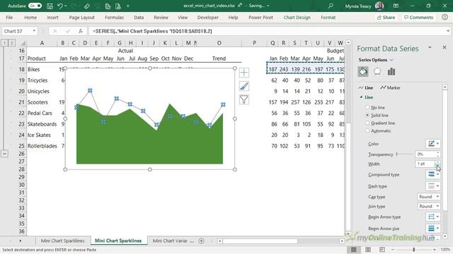 Excel Mini Charts - BETTER than Sparklines! смотреть онлайн