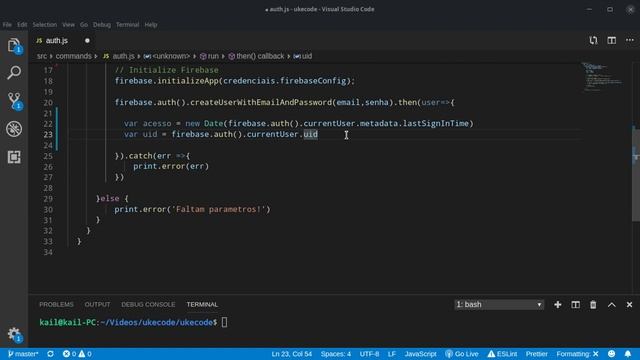 [Gluegun e Firebase] Usando o Node Storage para criar um controle de login (parte 2) смотреть онлайн