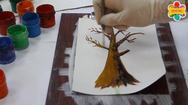 Как нарисовать дерево с нуля - техника правополушарного рисования смотреть онлайн